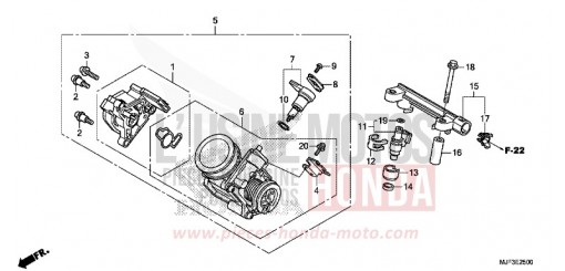 CORPS DE PAPILLON CTX700AE de 2014